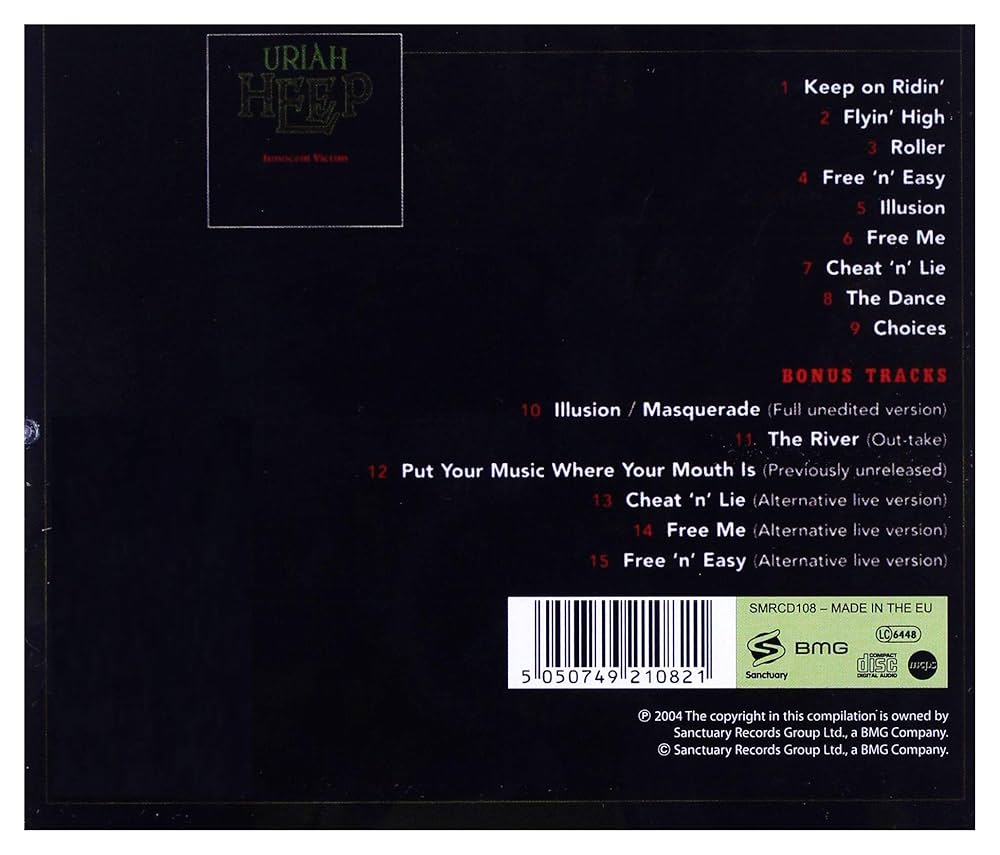 その他 Innocent Victim URIAH HEEP Uriah Heep – Innocent Victim – CD (Expanded Edition, Album